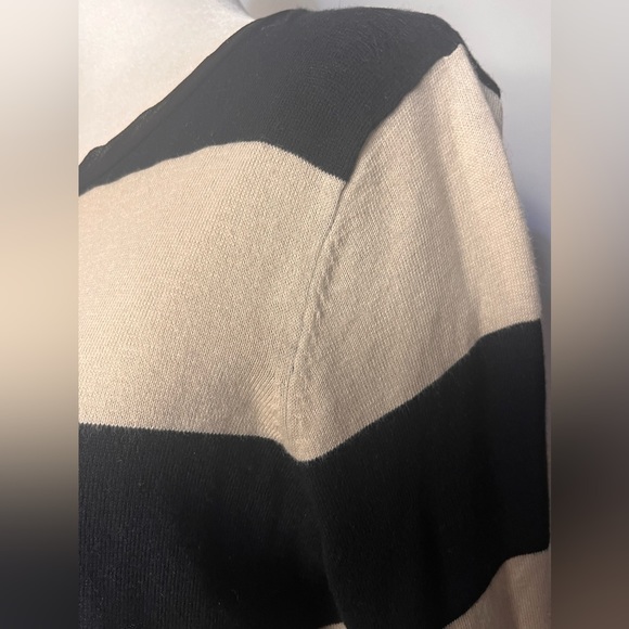 LOGO Lori Goldstein Cashmere Blend Horizontally Striped Sweater!! - Picture 6 of 11